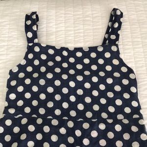 Polka dotted girls dress
